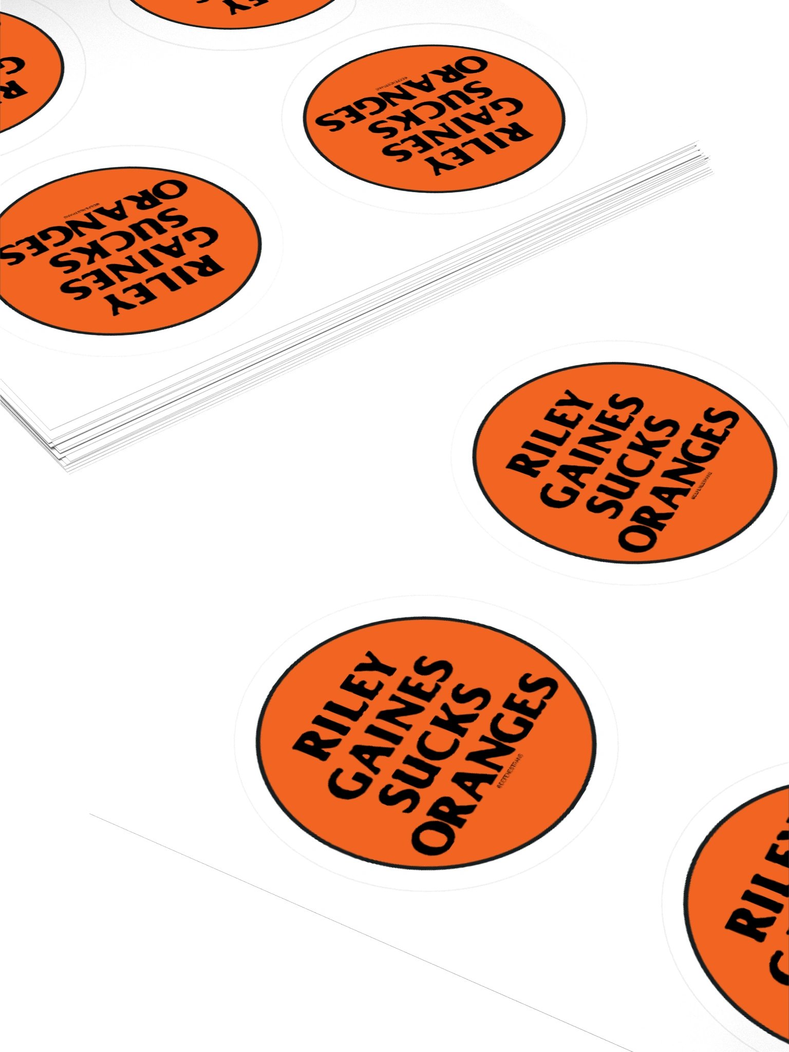 Riley Gaines Sucks Oranges Sticker Sheet product image (4)