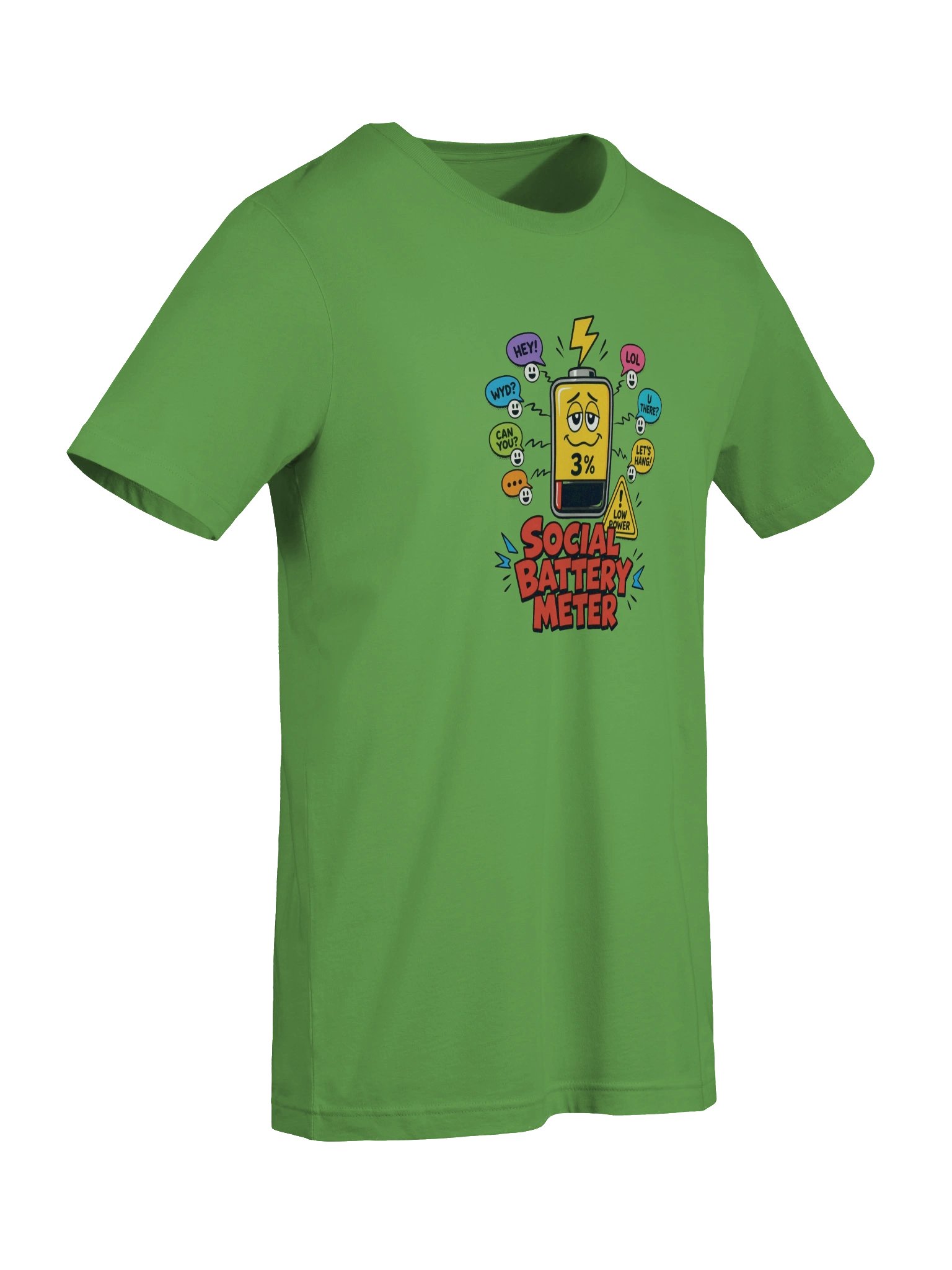 UnspokenMinds: Social Battery Meter Tee product image (7)