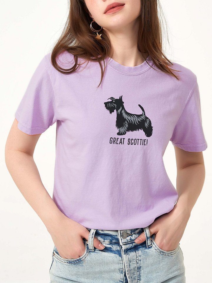 Great Scottie T-Shirt(Embroidered) of a Scottish Terrier product image (2)