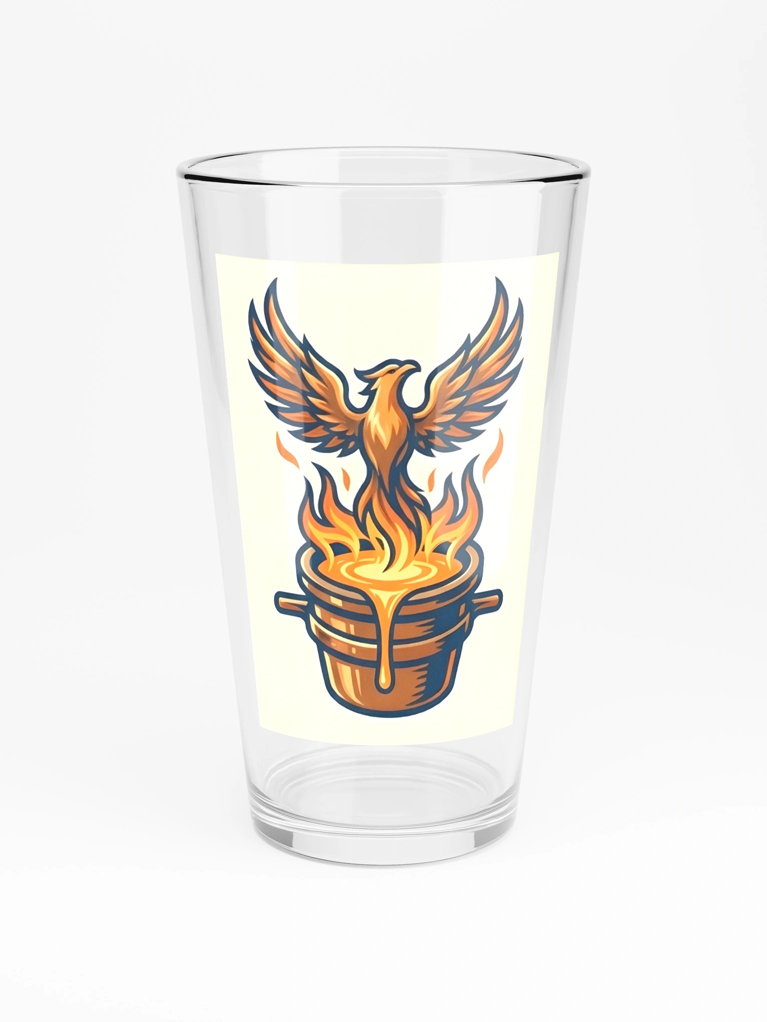 Prometheus_Pyrography - Pheonix, Tall Glass product image (3)