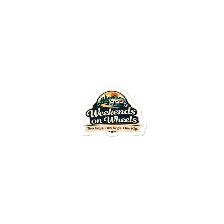 Weekends on Wheels Classic Logo Sticker product image (2)