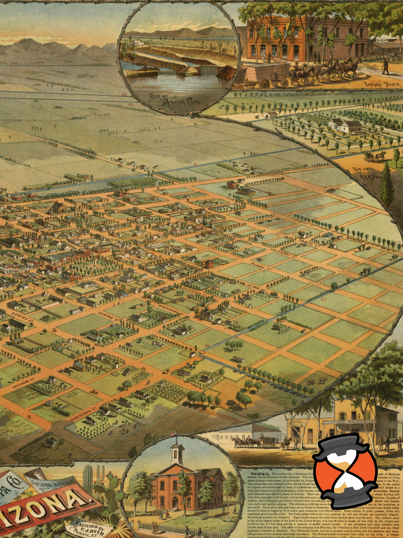 Phoenix Arizona 1885 (Canvas Print) product image (3)