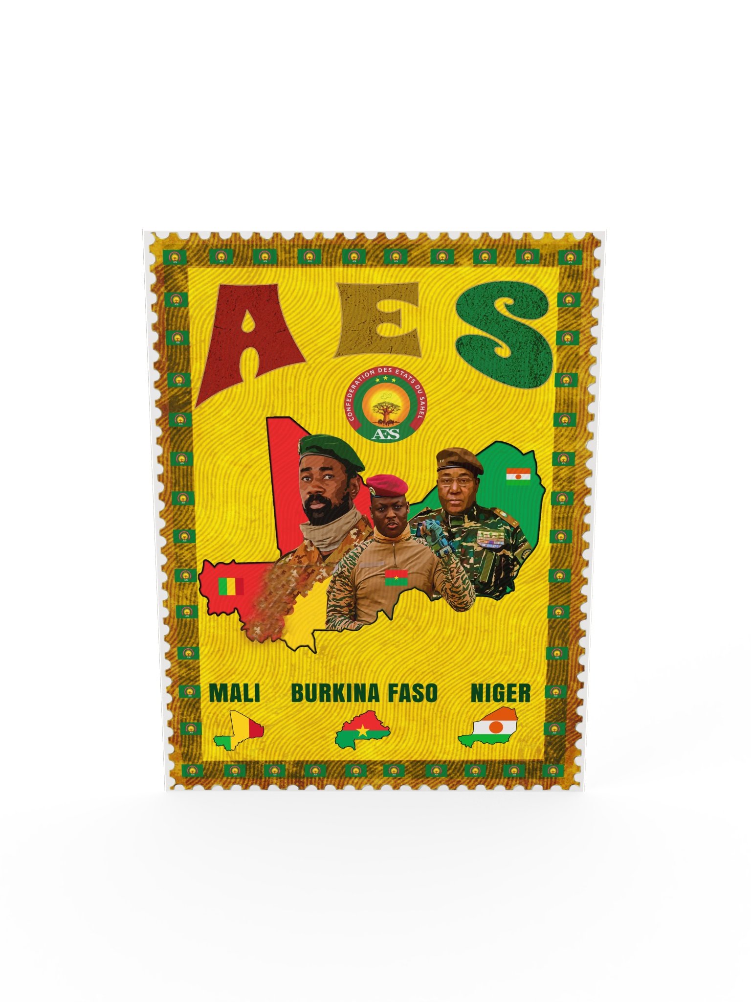 AES Sahel Confederation Poster | Mali, Burkina Faso, Niger product image (6)