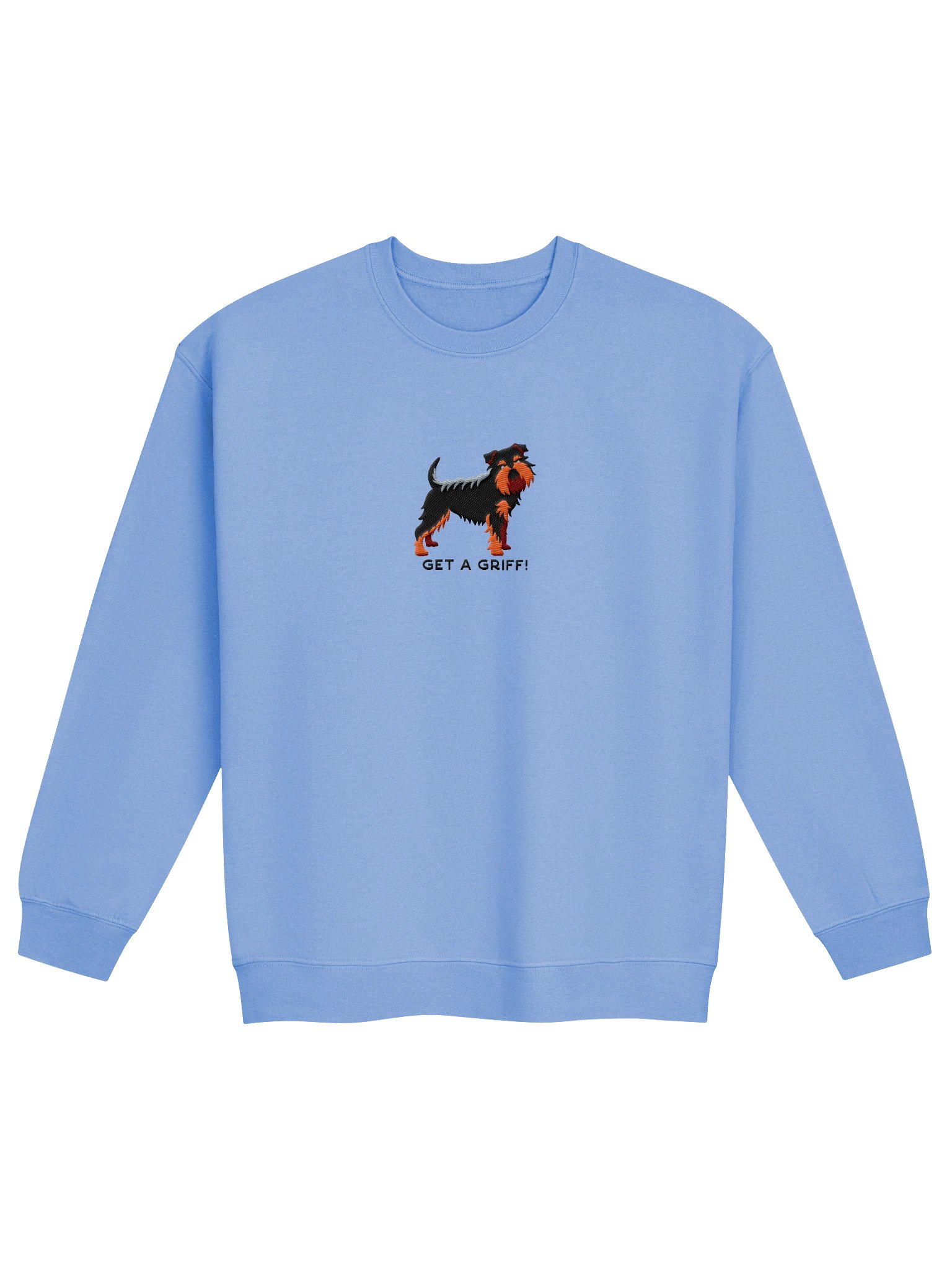 Get a Griff Sweatshirt (Embroidered) of a Brussels Griffon(Black & Tan) product image (4)