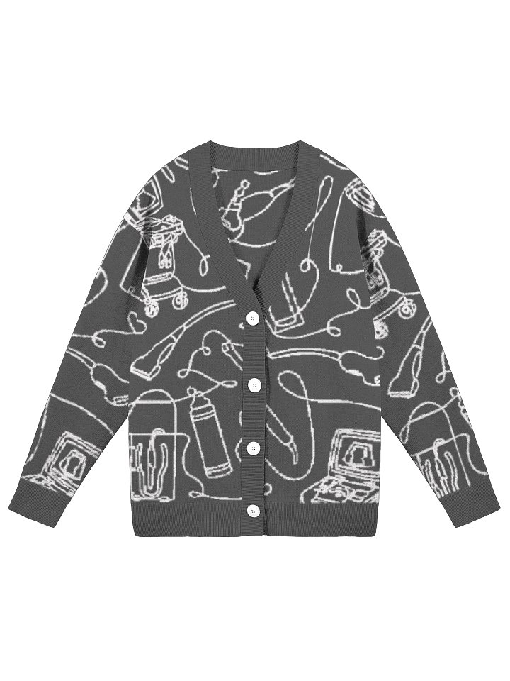 Service Lines (Sonography - Charcoal Cardigan) product image (1)