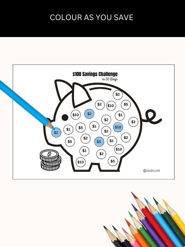 Piggy Bank Savings Tracker Bundle product image (8)
