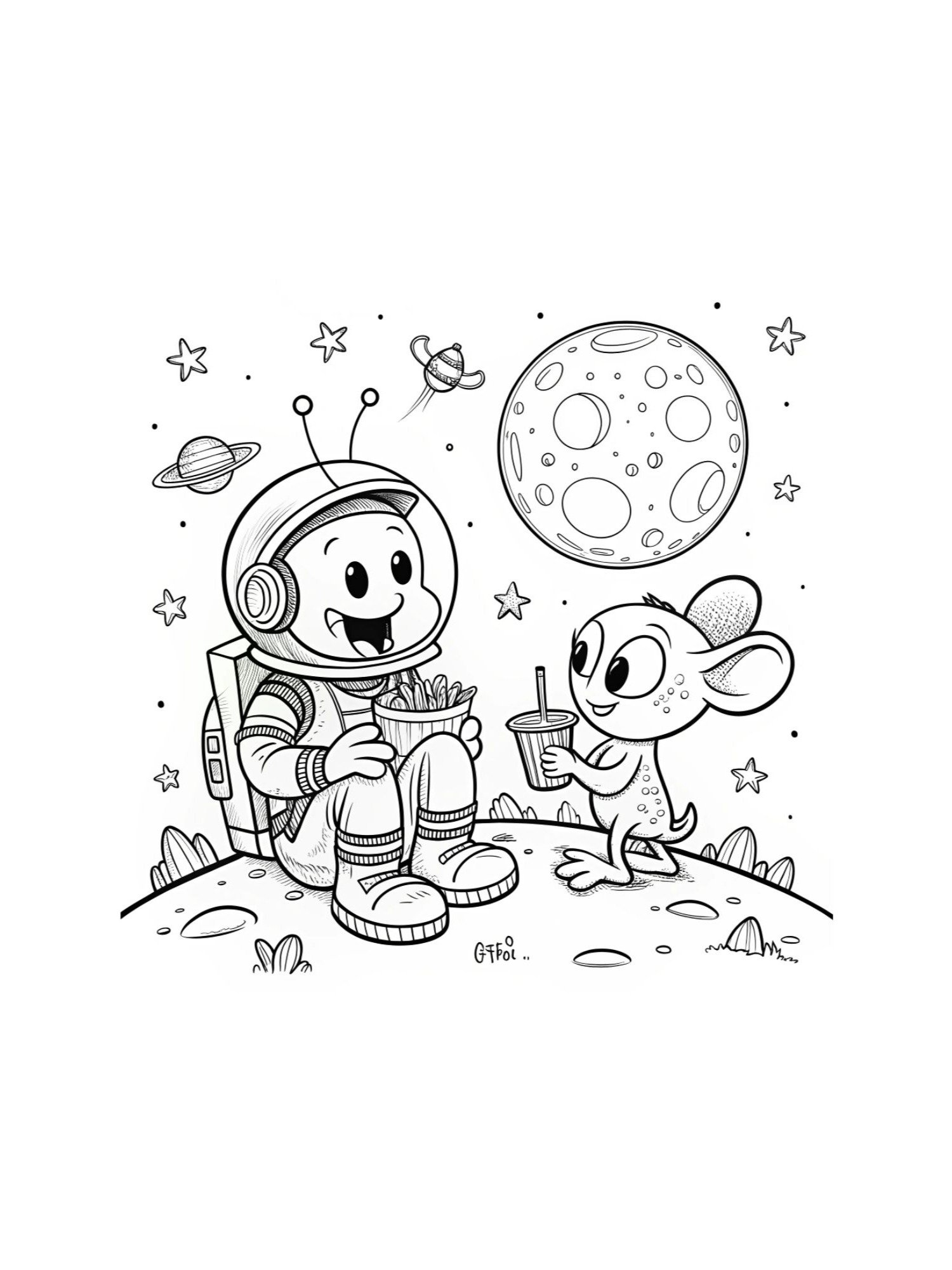 Galaxy Friends Coloring Book product image (4)