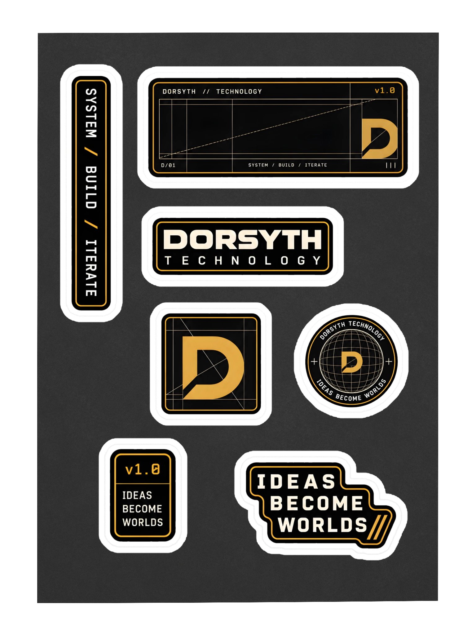 Dorsyth Technology — Builder Sticker Sheet product image (3)