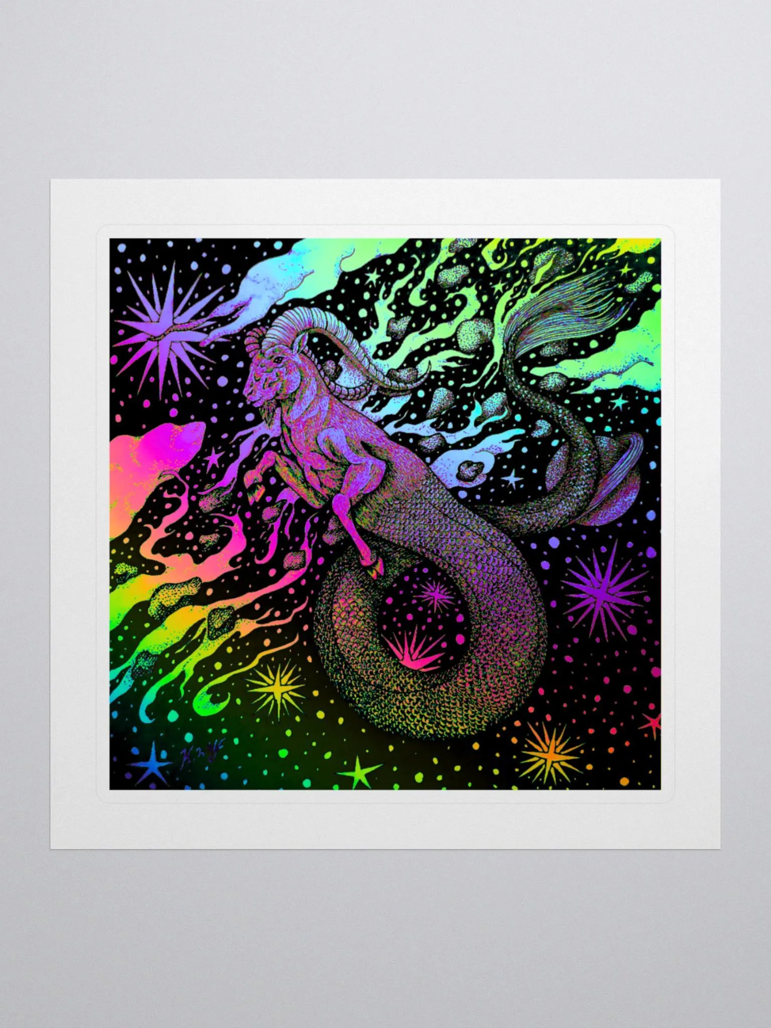 Limited Edition Capricorn Zodiac Kiss Cut Stickers product image (1)
