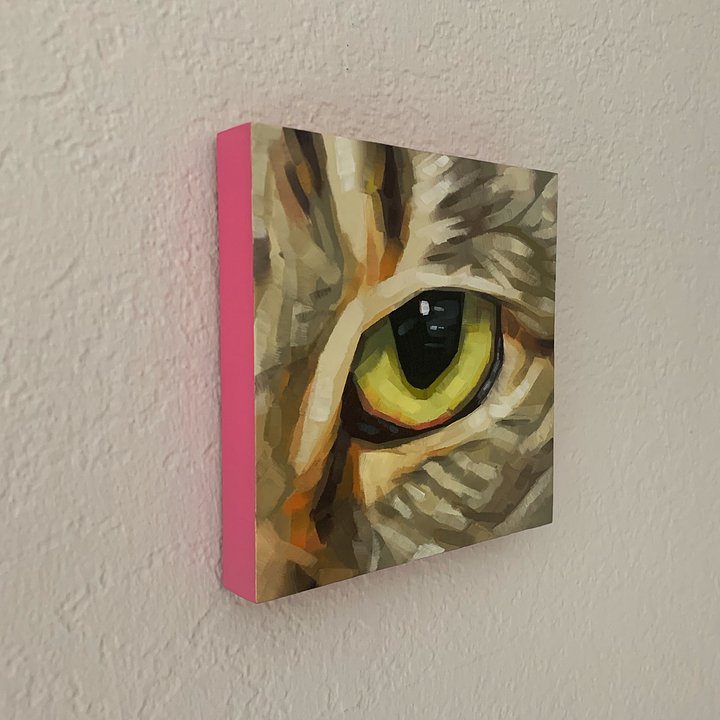 Mini Tiger Eye - Original Oil Painting product image (2)