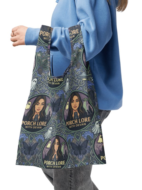 PORCH LORE DEVAN PERIWINKLE MOTH SHOPPING BAG product image (5)