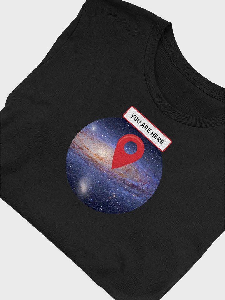 You are here: Milky Way galaxy map — Short-Sleeve Unisex T-Shirt. Space T-Shirt, star map product image (2)