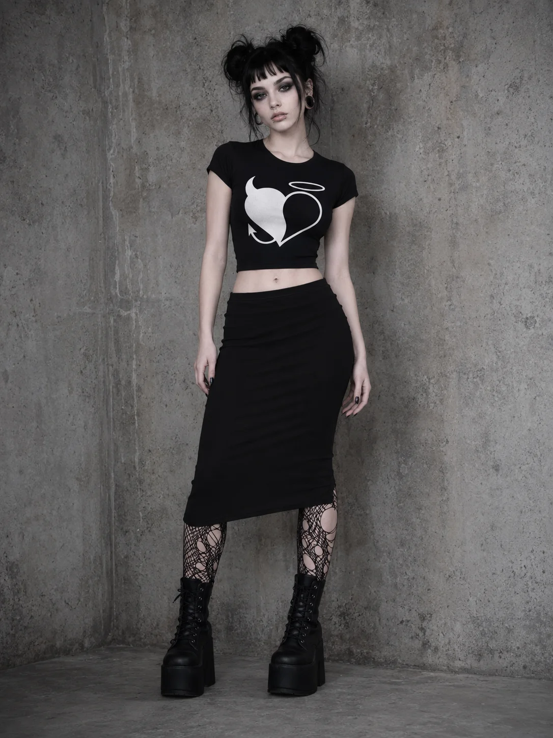 SWEET DEPRESSION EMBLEM BABY TEE CROP product image (1)