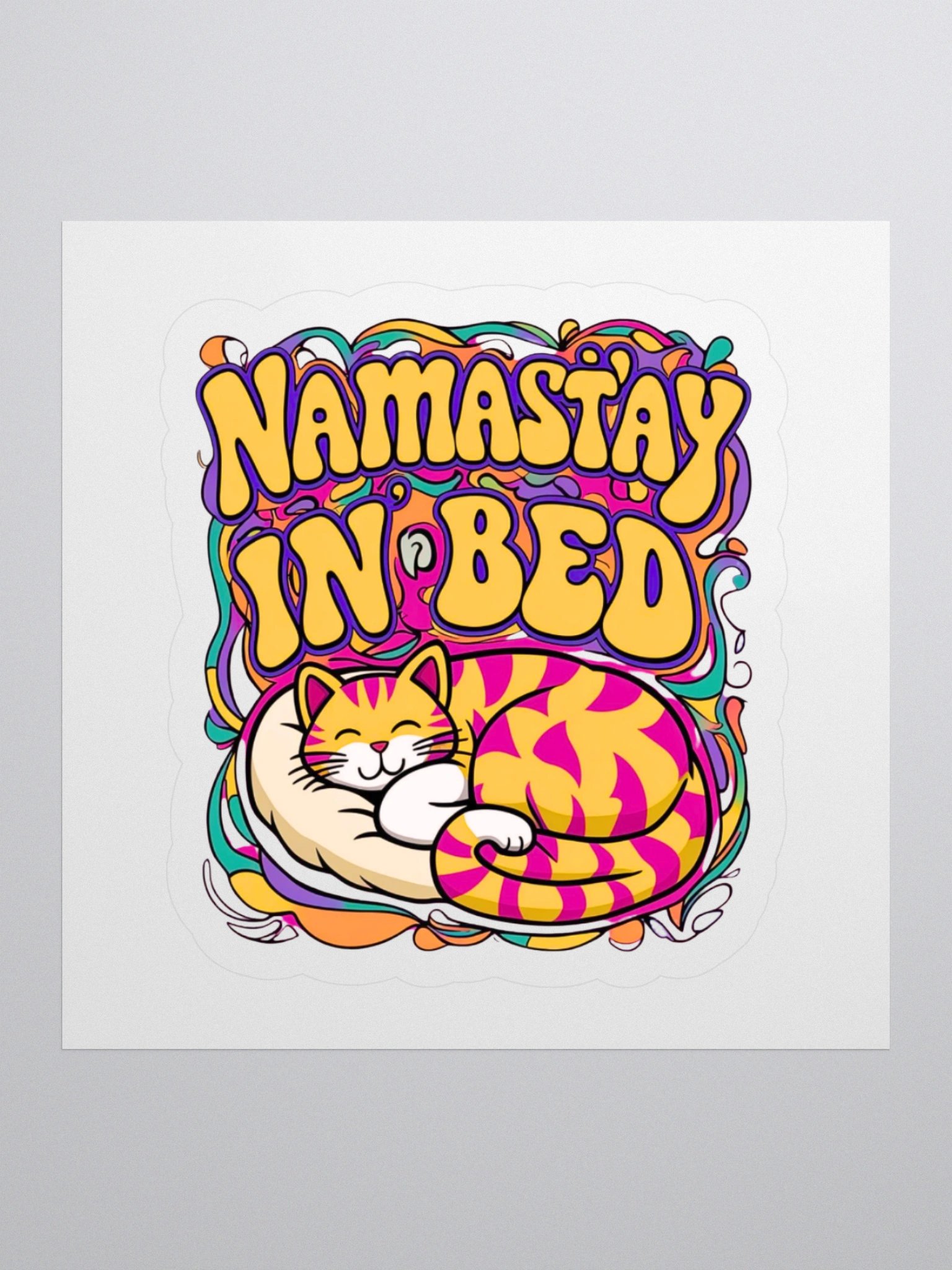 Namast'ay in Bed Sticker product image (3)