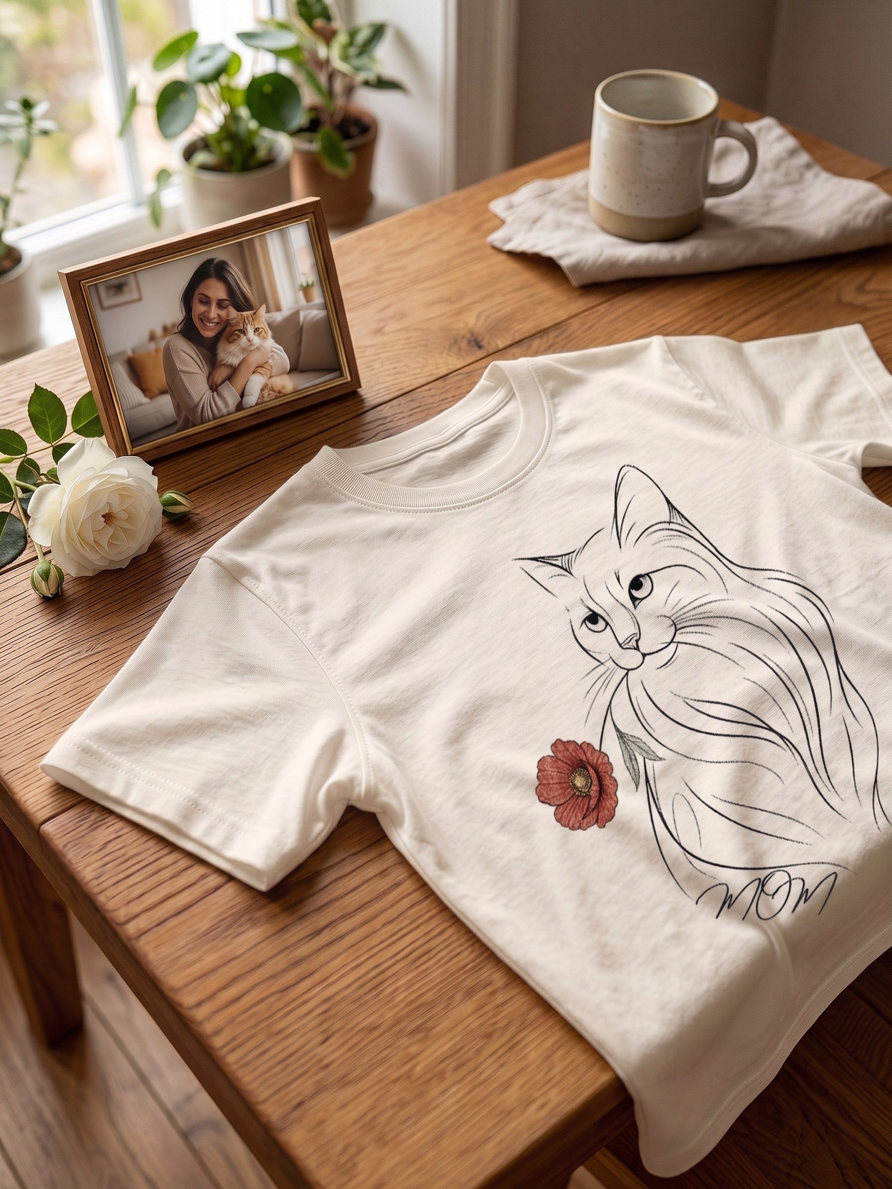 Cat Mom T-Shirt | Cat Lover Gift Tee product image (6)