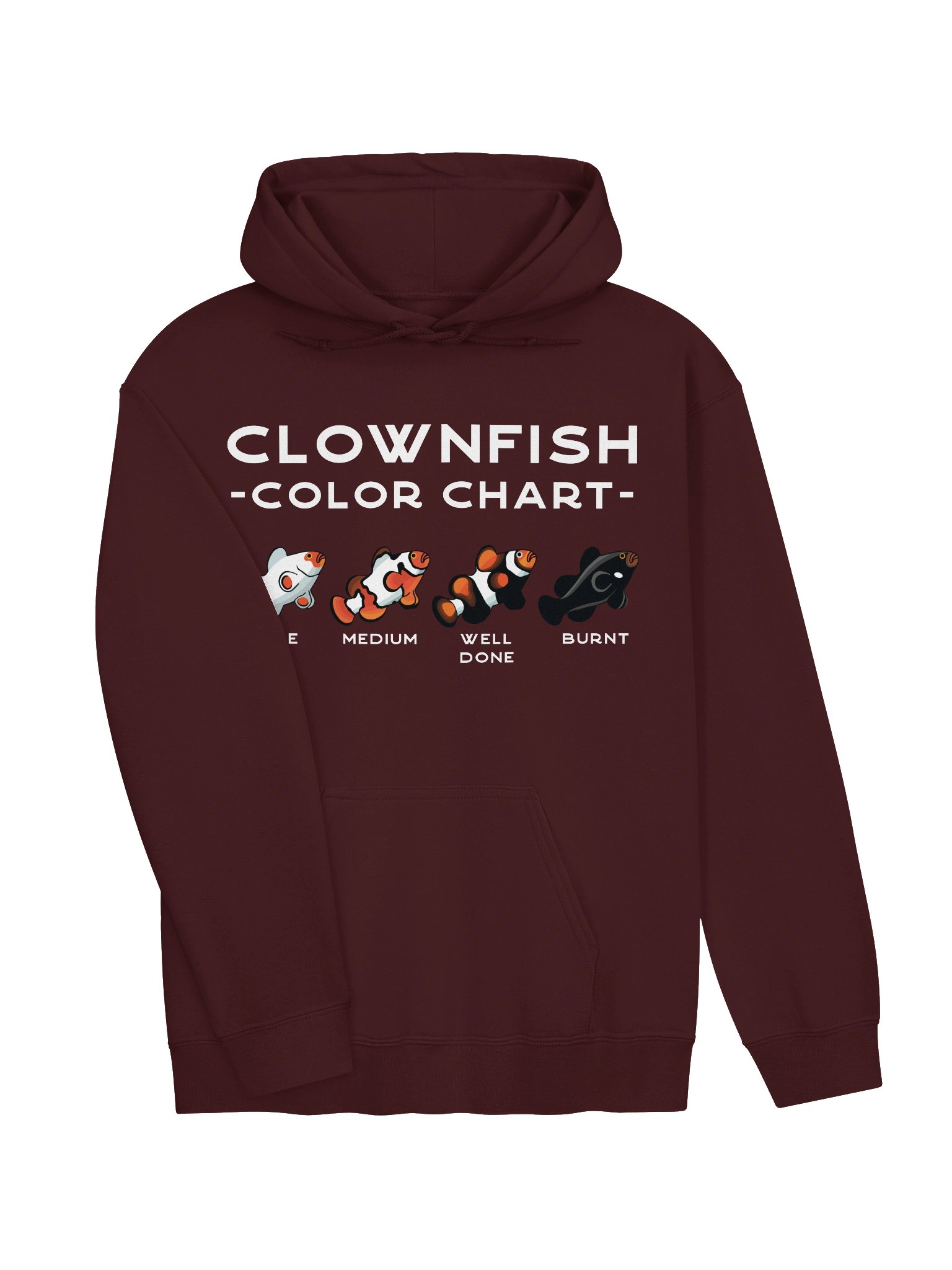 Clownfish Color Chart Hoodie for Reef Aquarium Lovers product image (17)