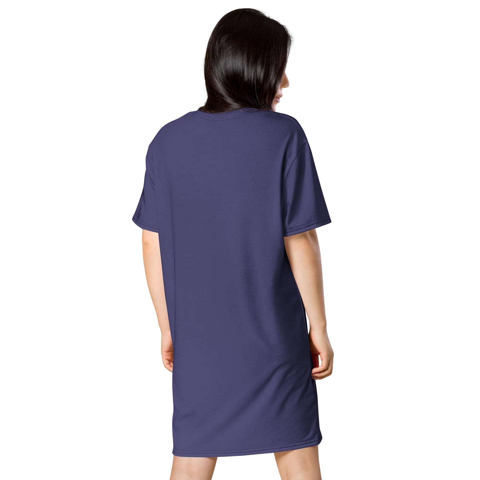 Oversized T-Shirt Dress - Vibrant Corn Flower Blue, Sizes 2XS-6XL product image (2)