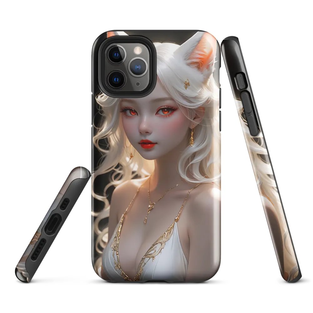 Mystical Fox Goddess iPhone Tough Case – Enchanting and Elegant Fantasy Art product image (2)