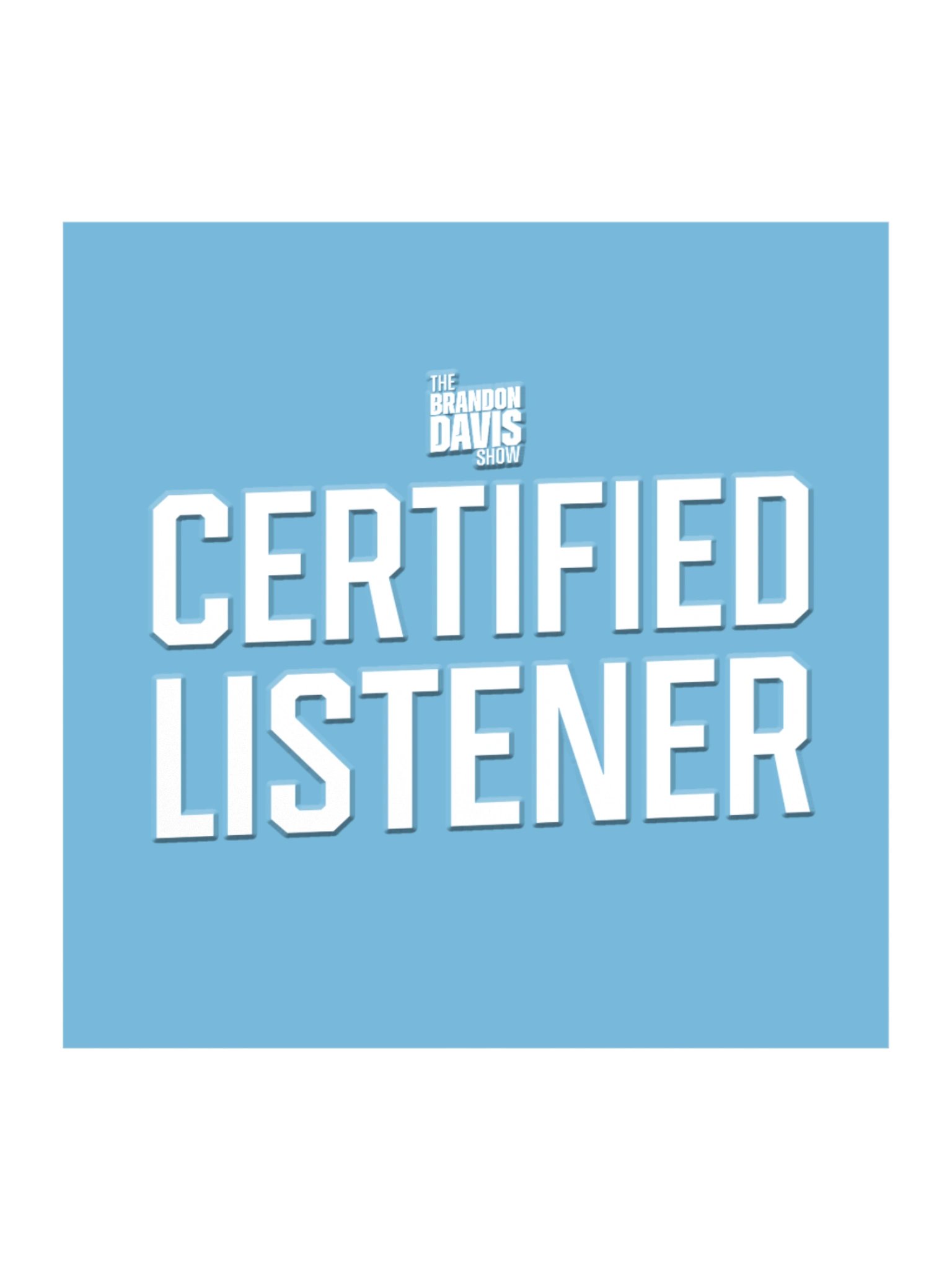 Certified Listener sticker product image (1)