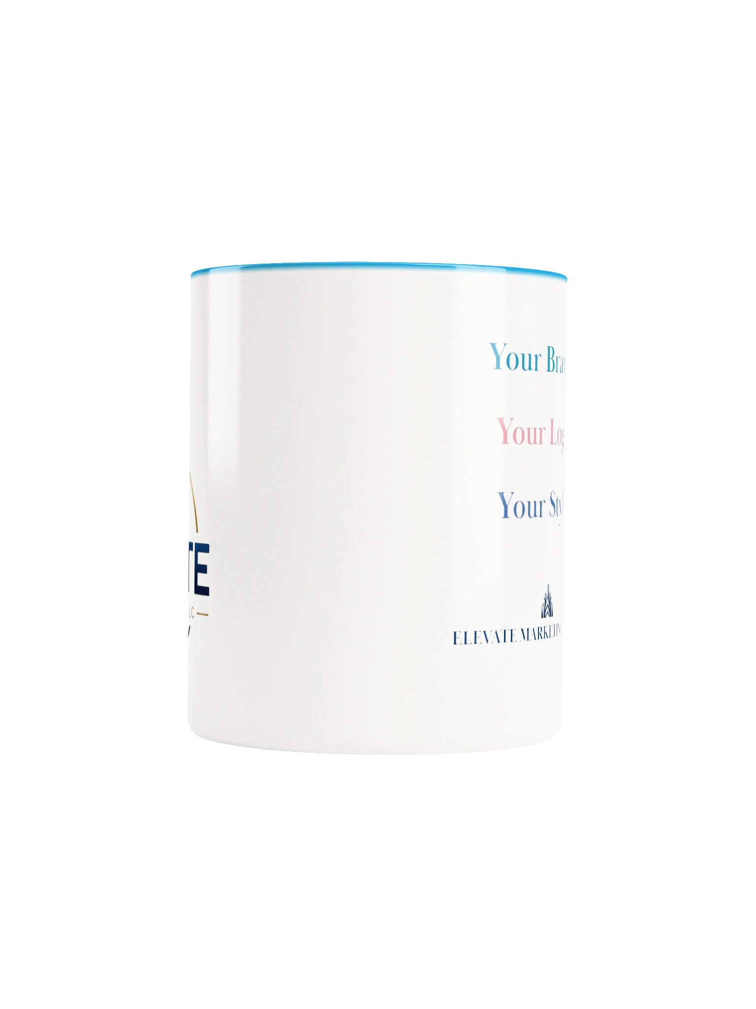 (EXAMPLE) Custom Business Logo Accent Mug | Elevate Marketing Studio product image (5)
