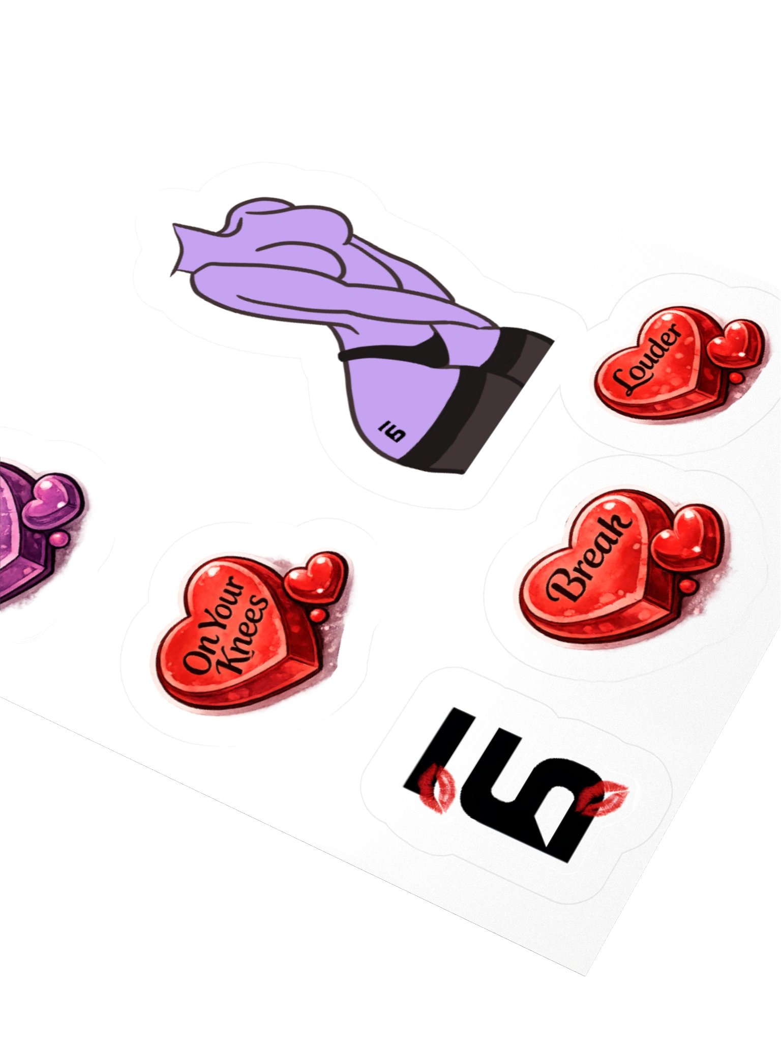 Curved Seduction Sticker Set product image (3)