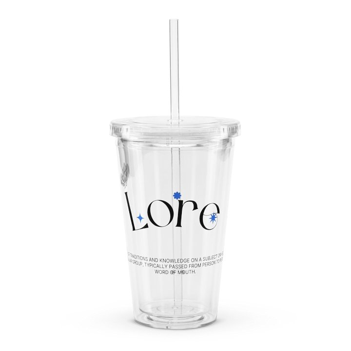Lore Definition - Clear Plastic Tumbler product image (1)