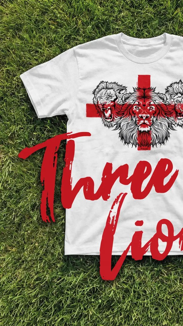 🏆The World Cup is kicking off! Are you ready? With many late nights ahead of us make sure you've got enough kit.  🦁🦁🦁 Be original and stand out from the mass produced tourist merch with this illustration by Bruce Richardson. This Three Lions, St George's Cross design is available on heavyweight quality tees, mugs, flags, and stickers. visit Heraldry king to get yours. ... #englandshirt #worldcup #3lionsonashirt #3lions #England