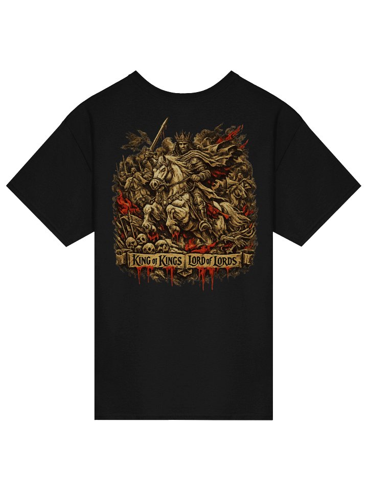 King of Kings T-Shirt, Revelation 19 Lord of Lord Tee, Prophetic Jesus Christ Return Graphic Shirt product image (7)