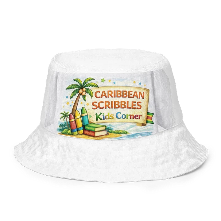 Caribbean Scribbles Kids Corner Bucket Hat - Fun, Creative Caribbean Style product image (1)