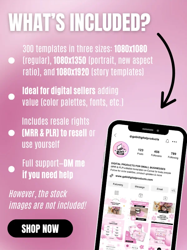 Digital Product Instagram Templates (MRR/PLR) product image (6)