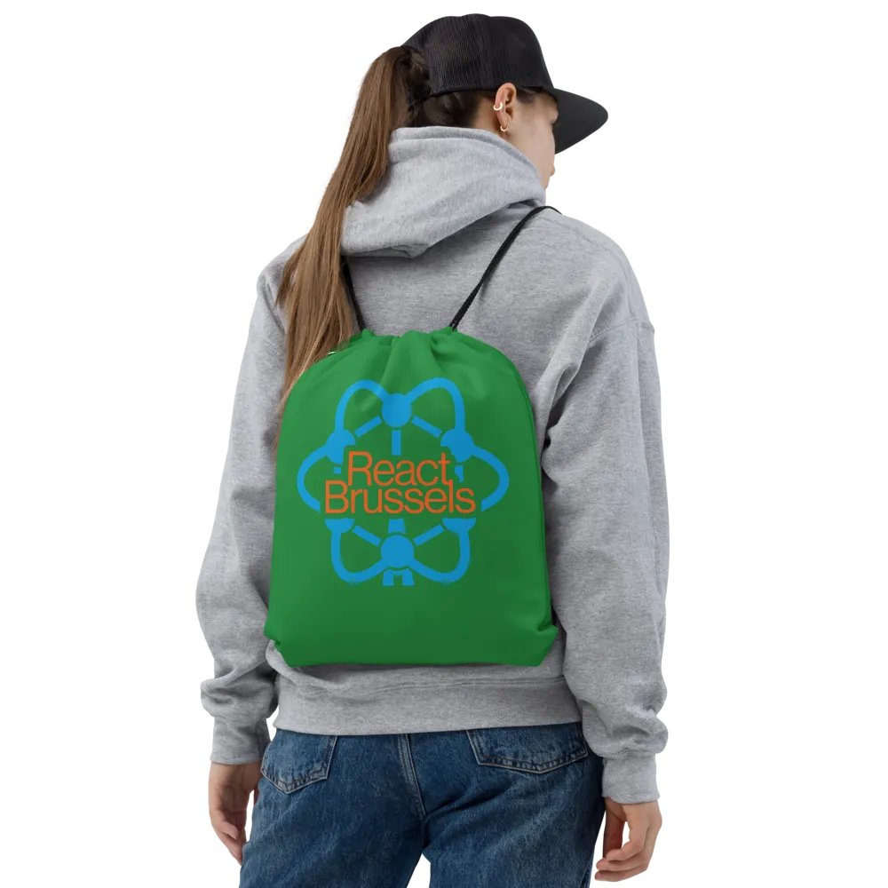 BR All-Over Print Drawstring Bag Green product image (2)