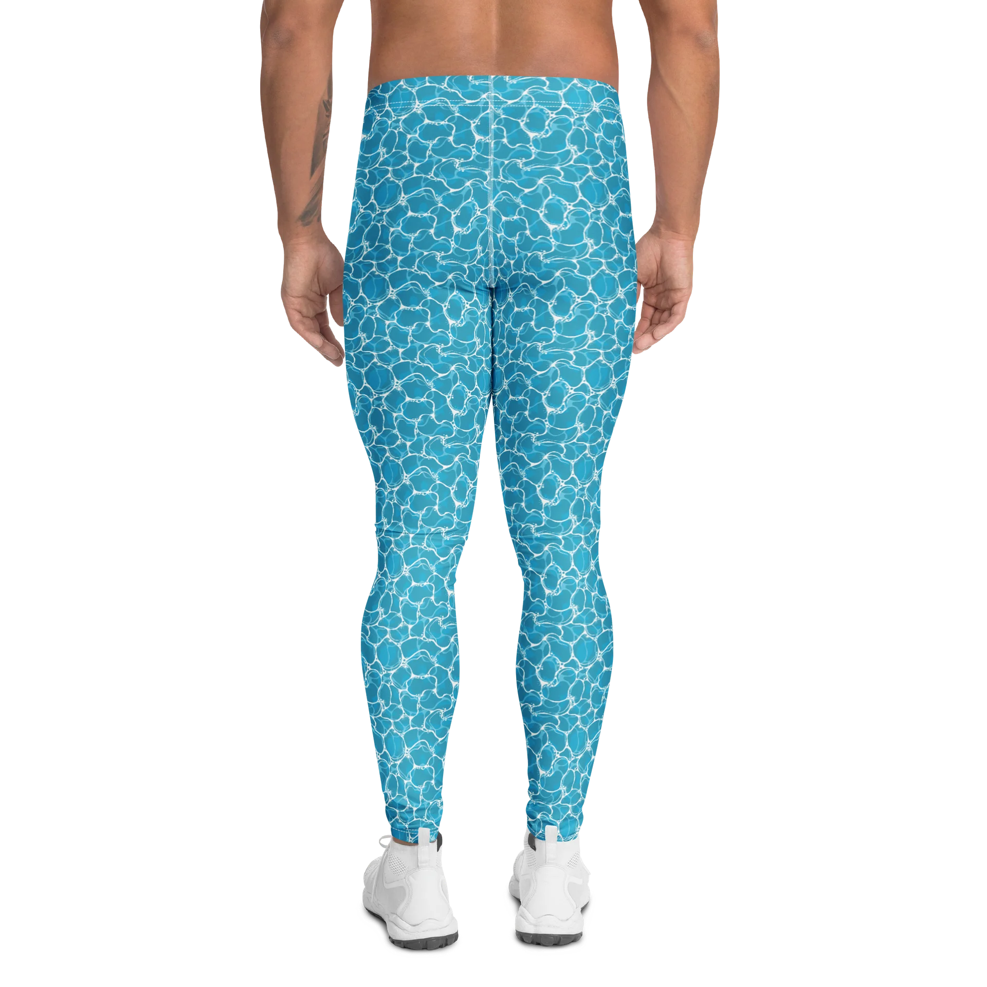 Unique Water Pattern Comfortable Men's Leggings product image (2)