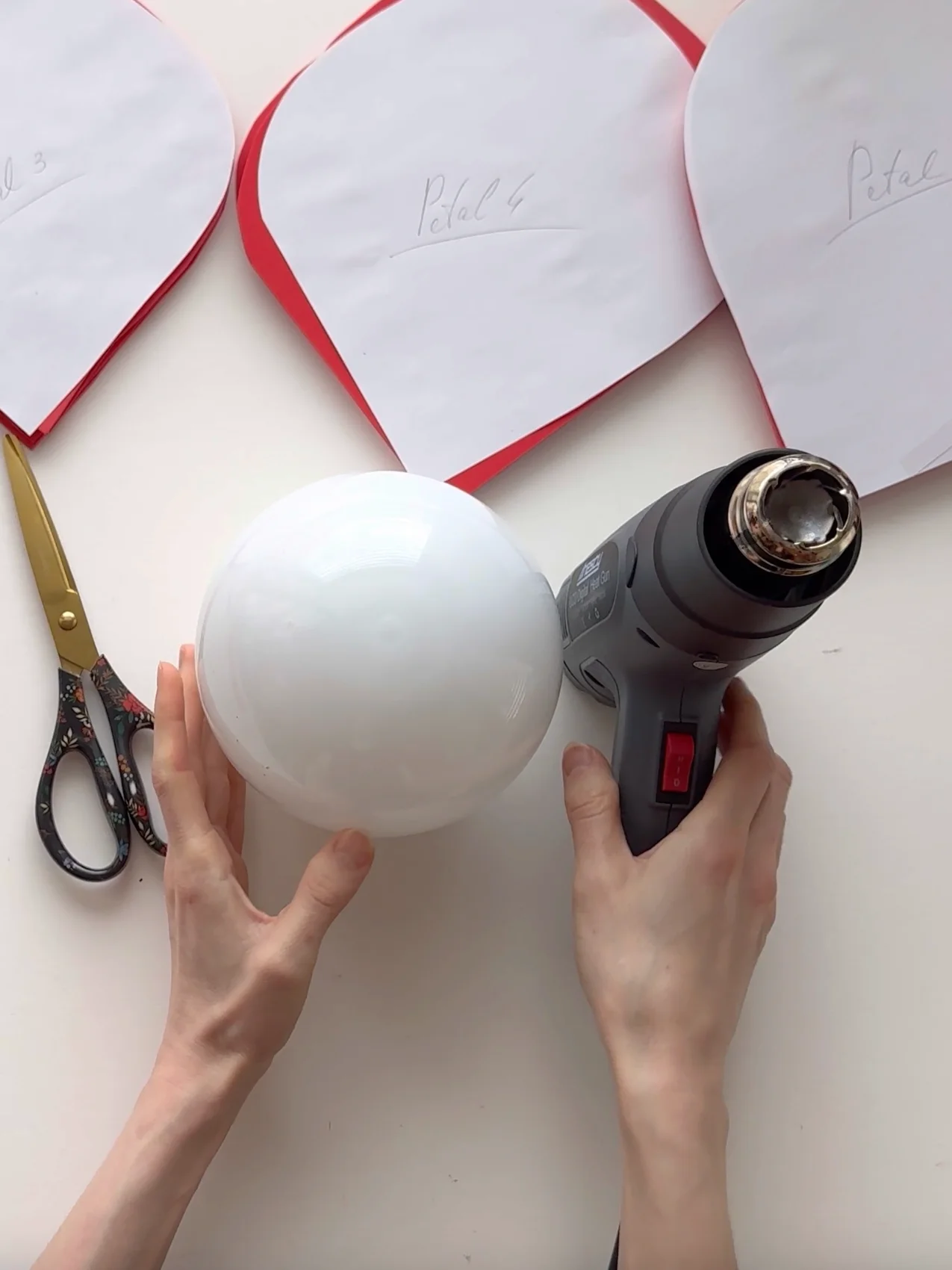 Giant Foam Rose for Wall Decor: Templates + Materials Checklist with links + Video Tutorial on YouTube product image (4)