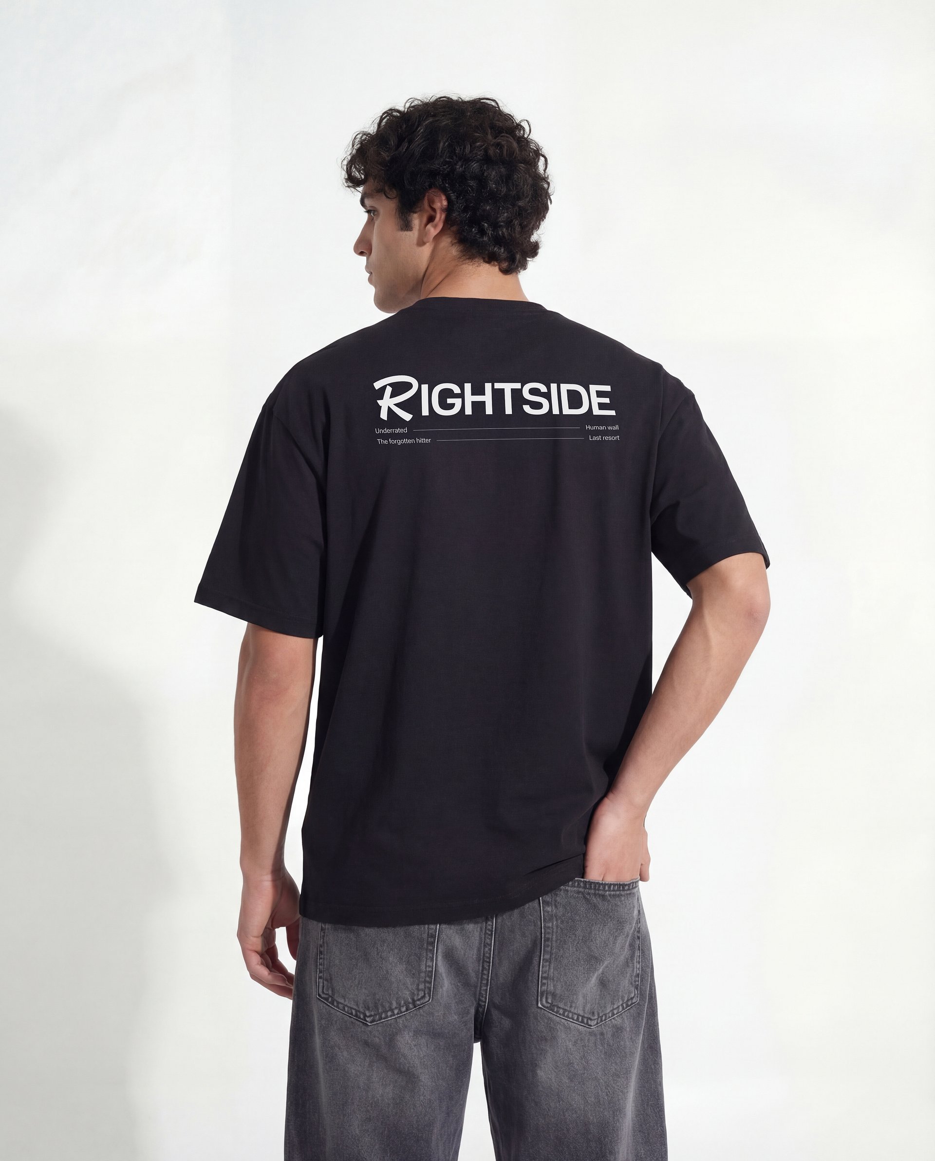 Rightside Oversize Tee — Black product image (5)