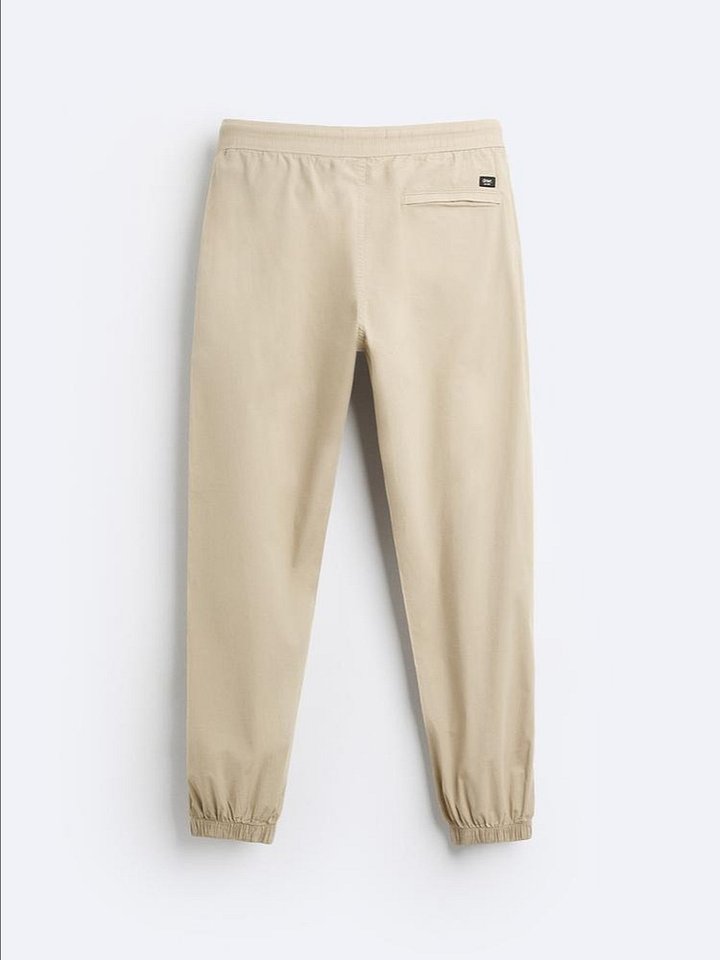 POPLIN JOGGER WAIST TROUSERS product image (2)
