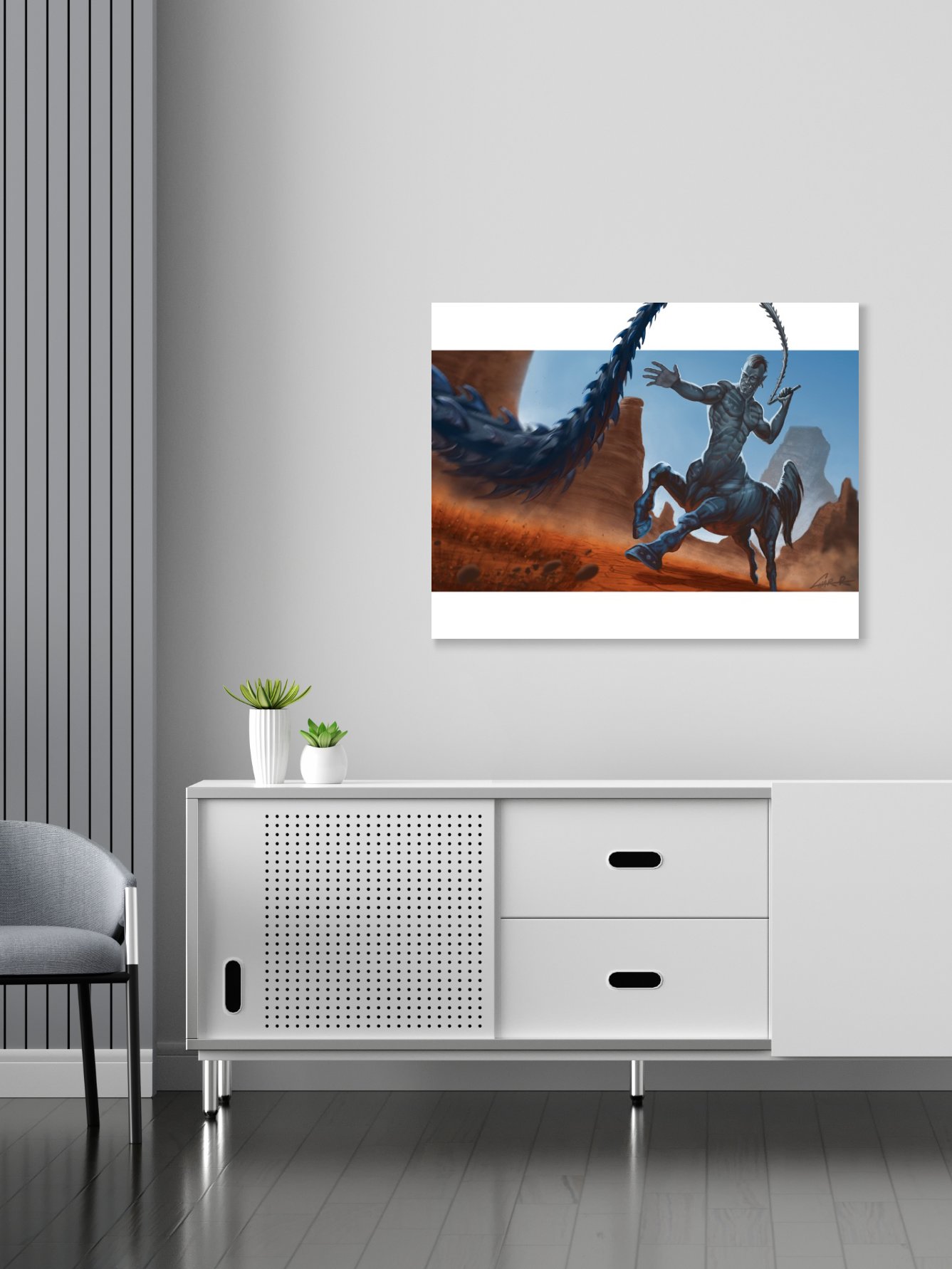 k'Arnog the Horse Lord Fantasy Centaur Print product image (2)