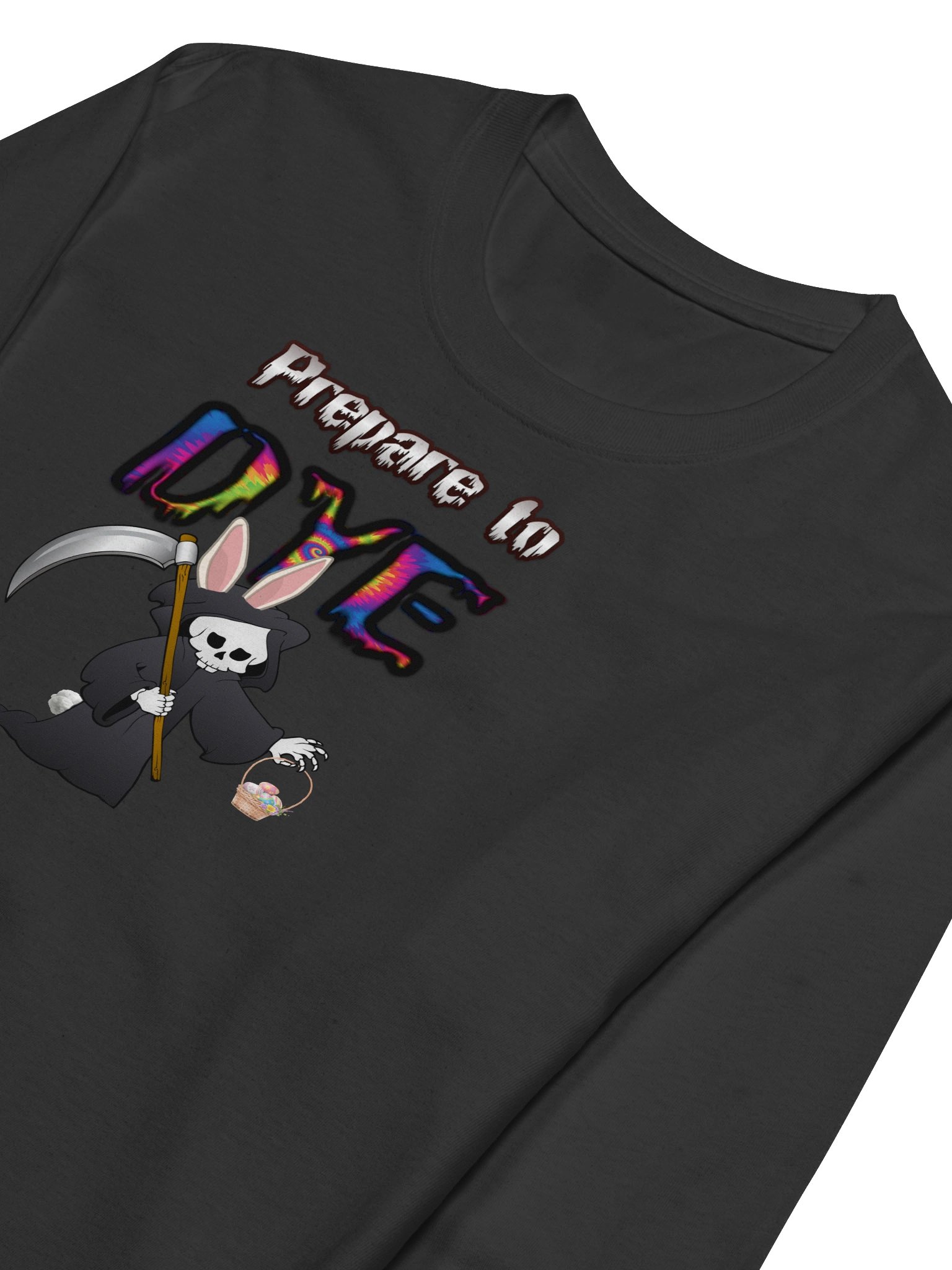 Grim Easter Reaper Long Sleeve Shirt product image (3)