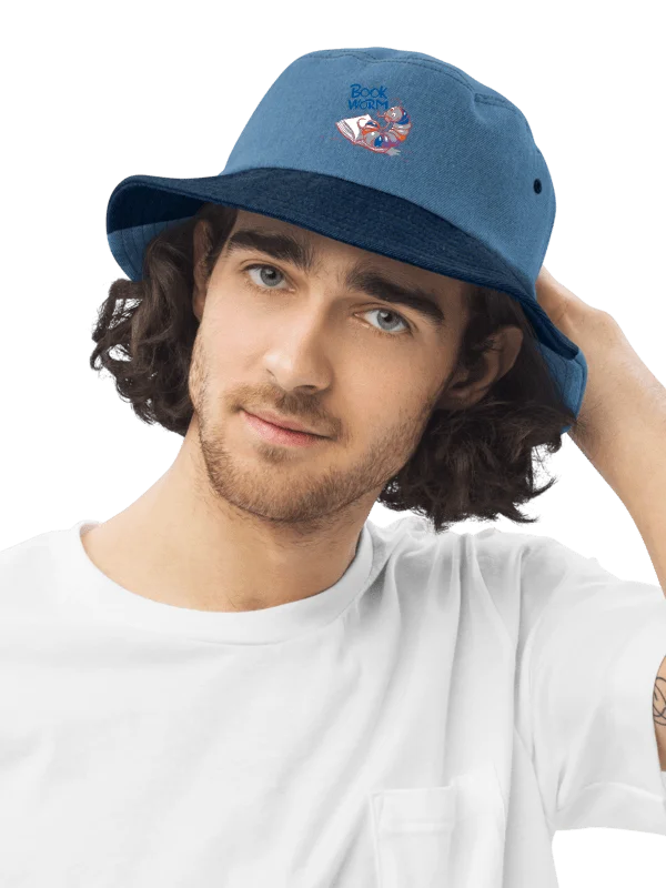 Book Worm Denim Bucket Hat product image (1)