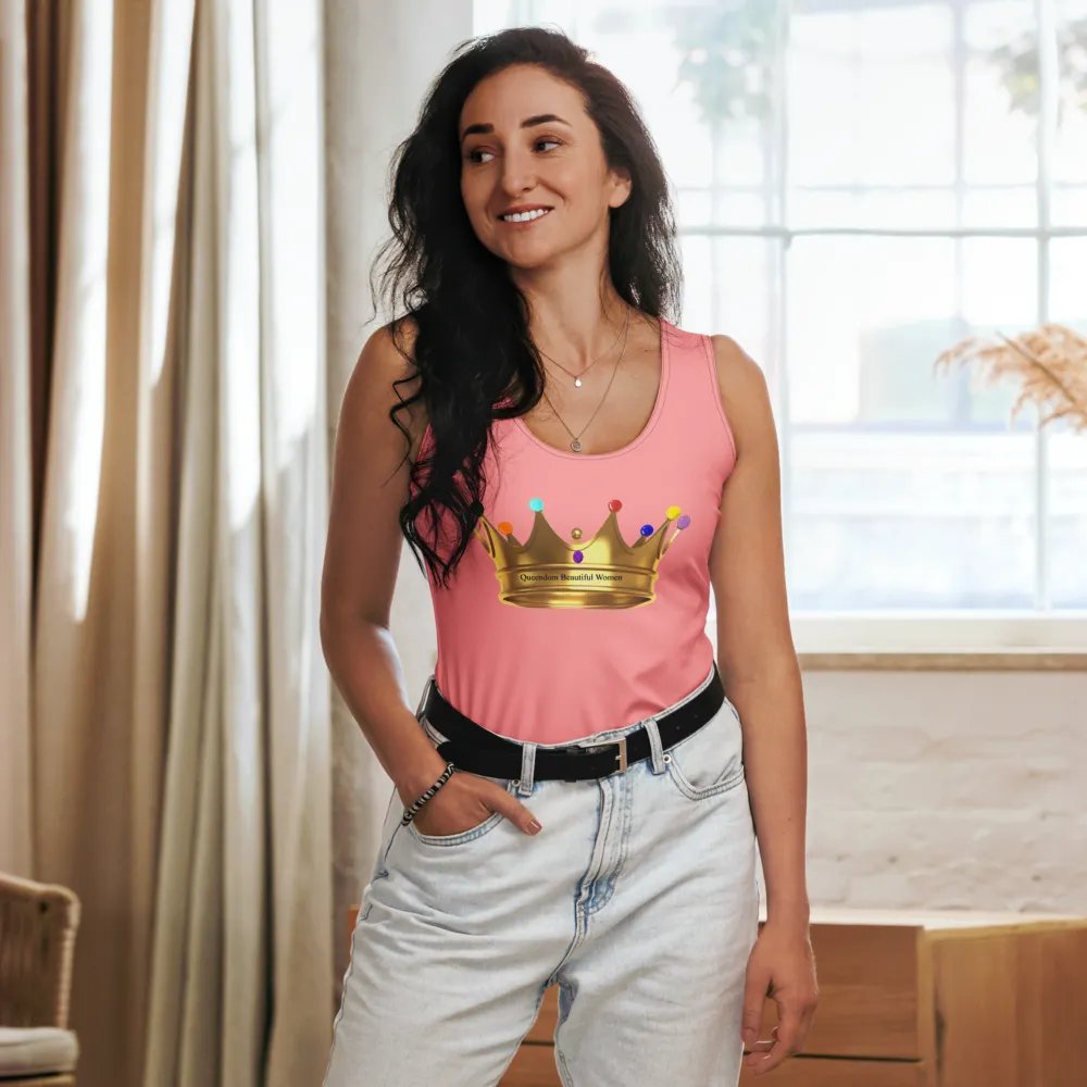 Queendom Beautiful Women Crown Tank Top/Pink (TM) product image (5)