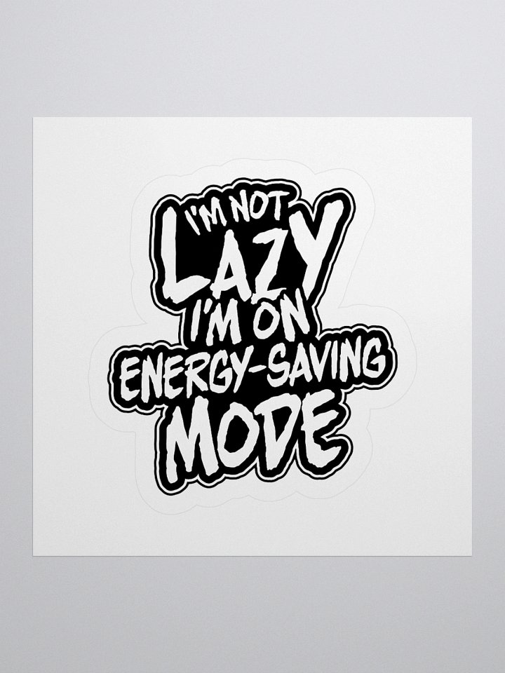 Funny Gamer Sticker – Energy-Saving Mode Engaged product image (1)