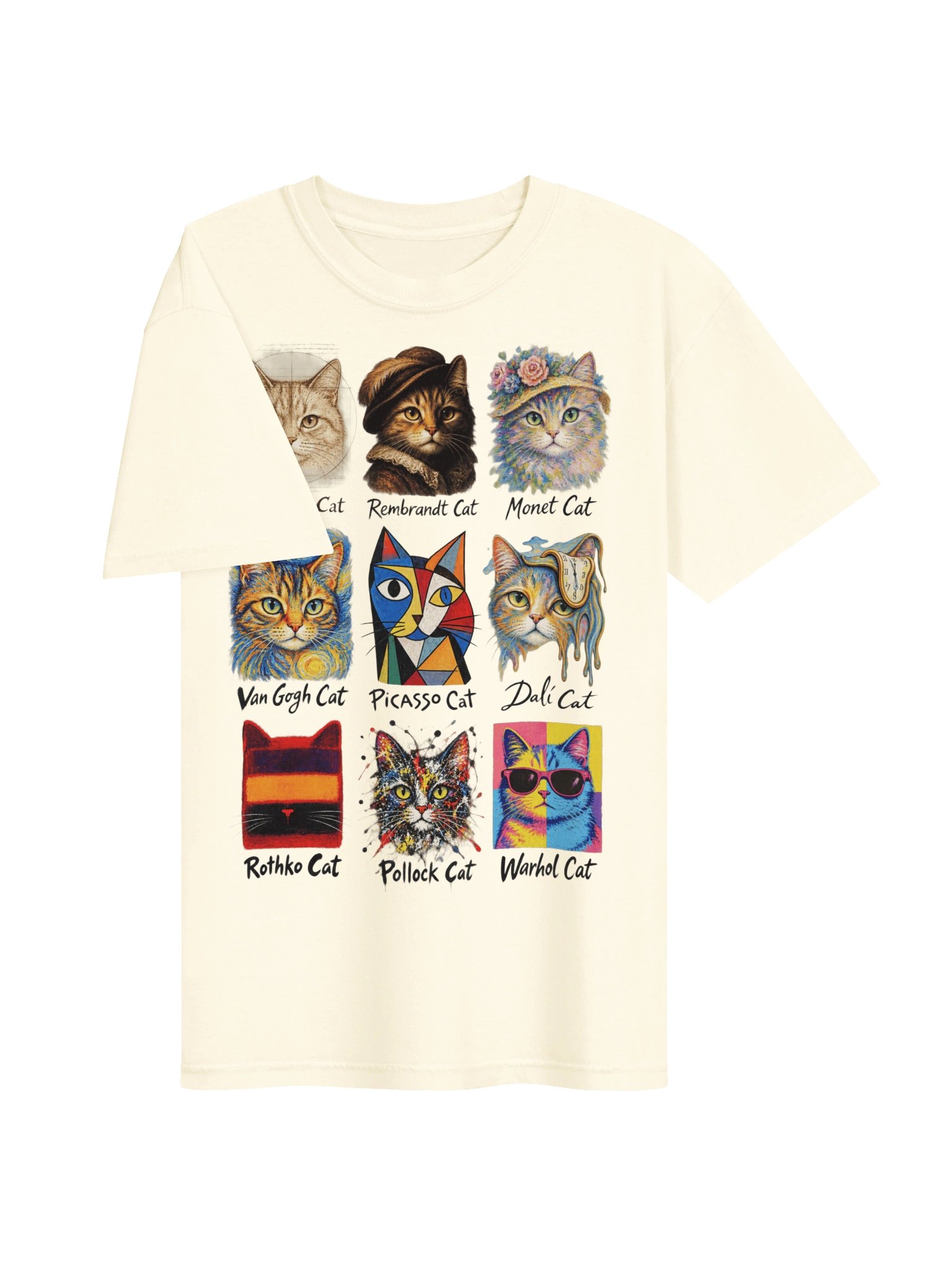 Comfort Colors® Famous Art History Painter Cat T-shirt Artistic Cat Portraits shirt product image (4)