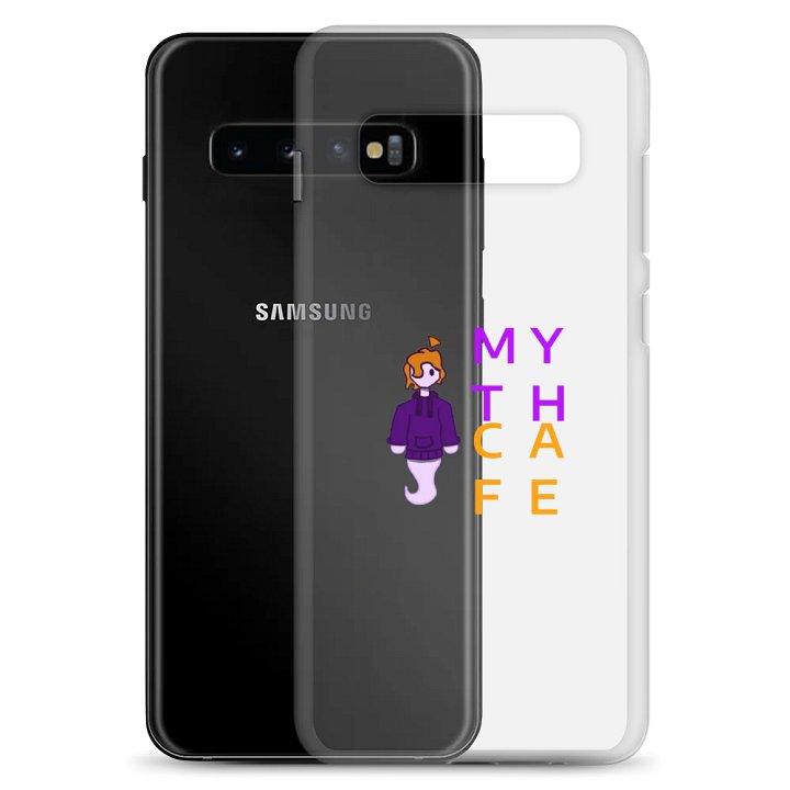 mythcafe lil logo guy clear Samsung® case product image (23)