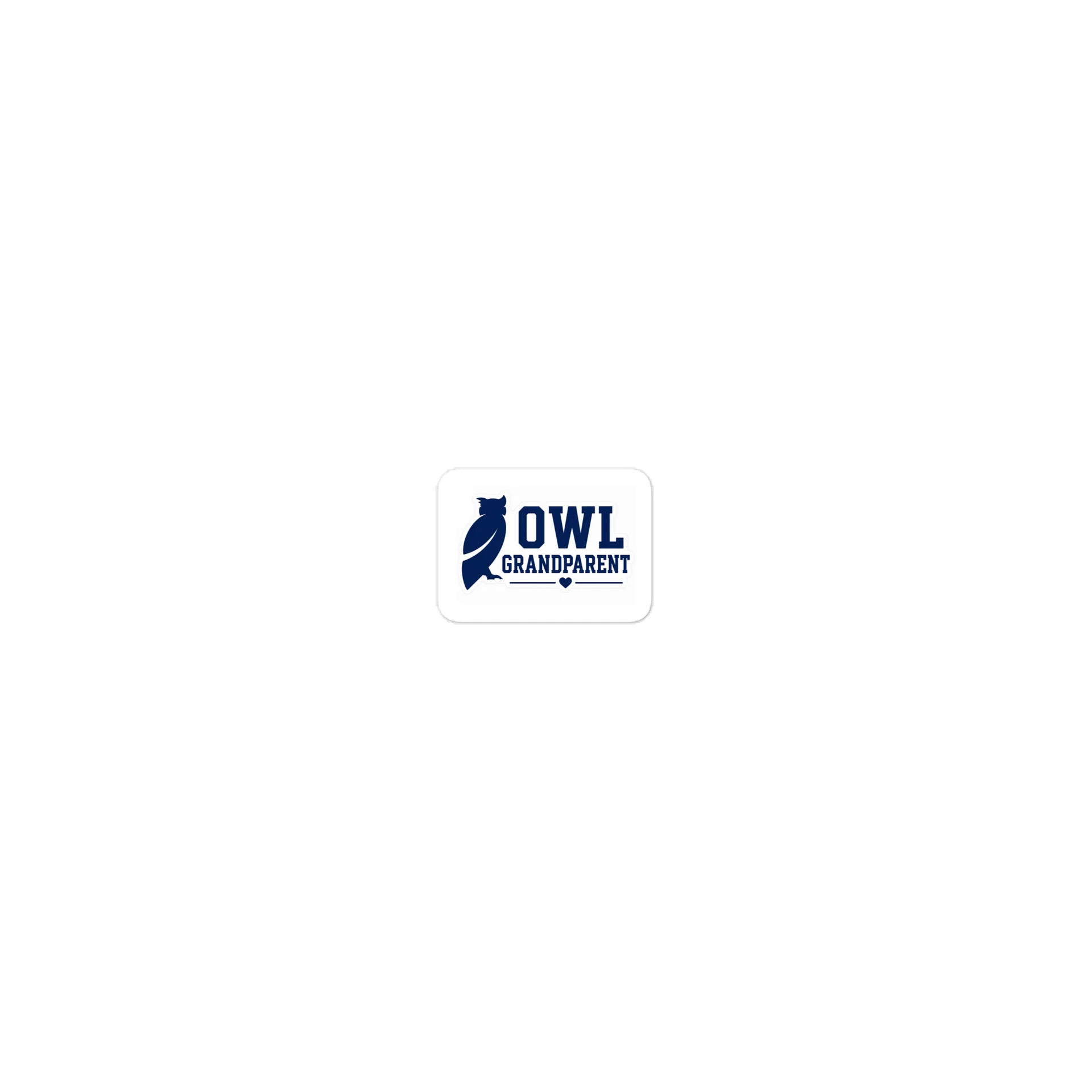 OWL GRANDPARENT Owl Silhouette Sticker product image (1)