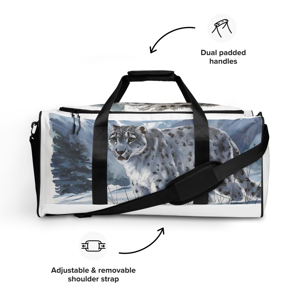 Snow Leopard Stalker Duffle Bag product image (5)