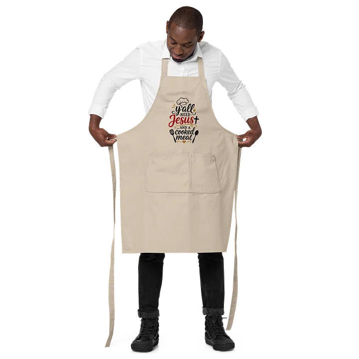 Yall Need Jesus and a Good a Good Meal -Apron product image (2)