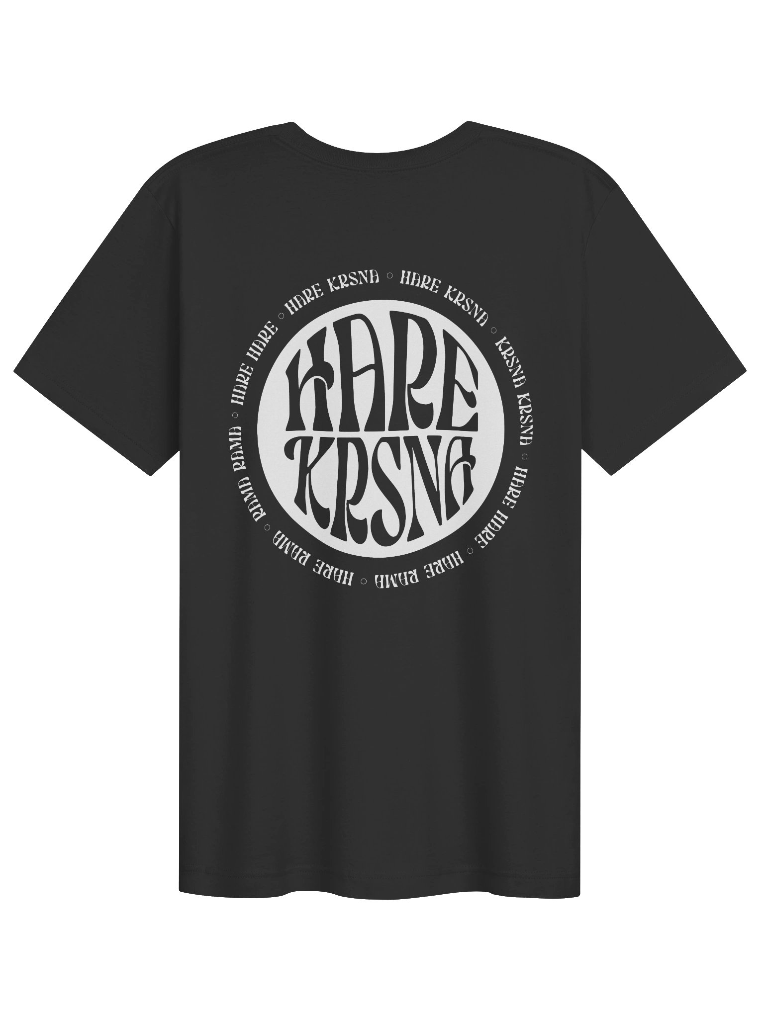 retro 70s hare krsna tee - white artwork product image (2)