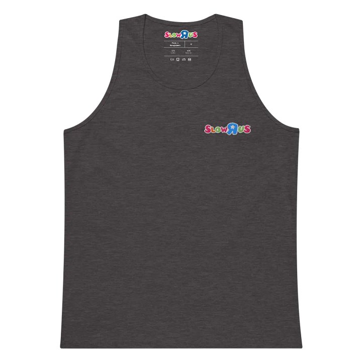 SLOW-R-US UNISEX EMBROIDERED SLEEVELESS TEE product image (2)