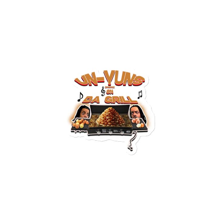 Un-Yuns On Da Grill Die-Cut Magnet product image (1)