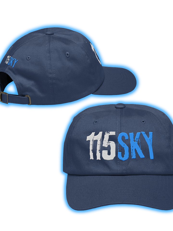 115SKY Classic Dad Hat Blue Logo product image (1)