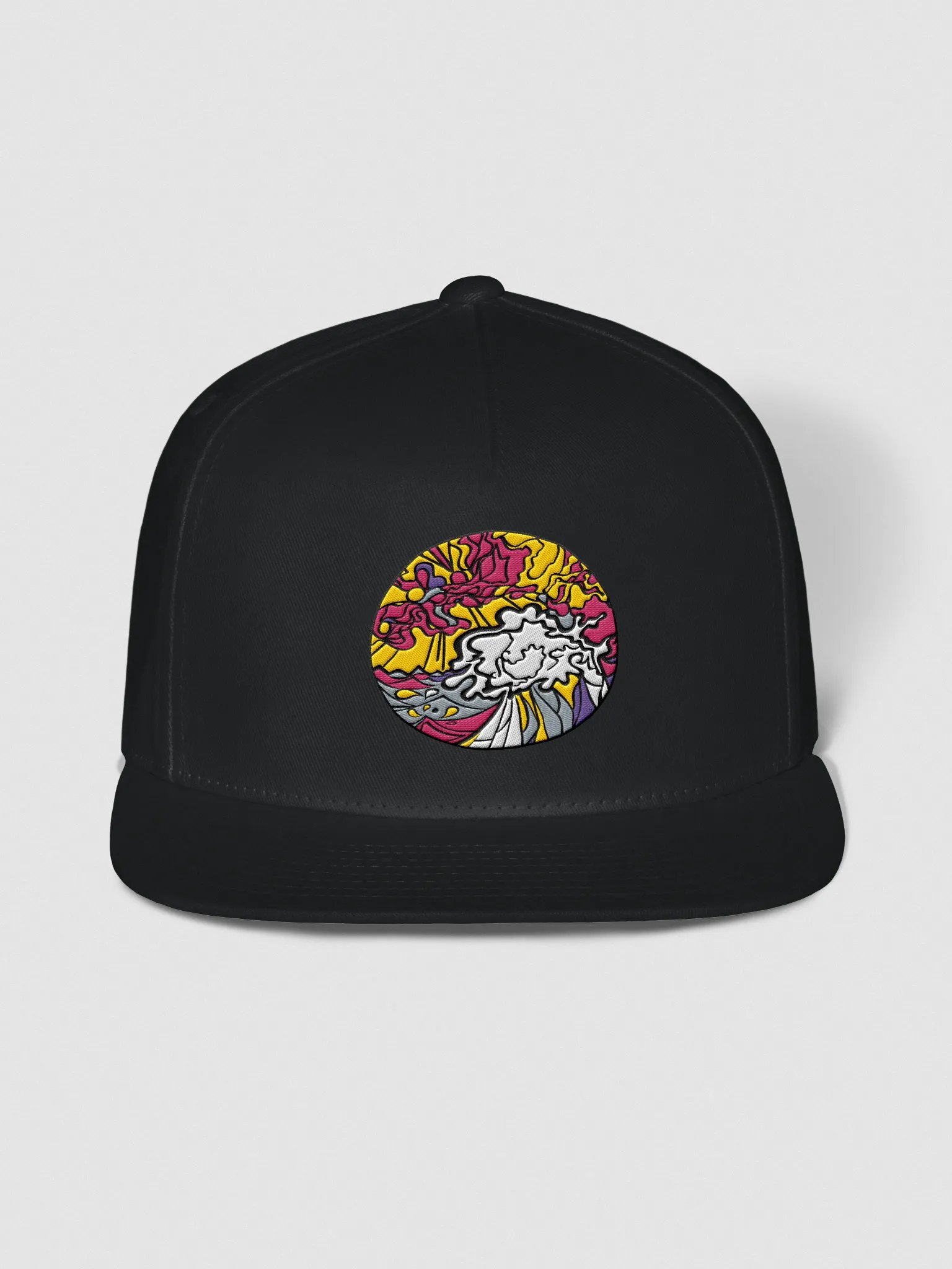 Electric Swirl Snapback Cap - Wave at Sunset product image (2)